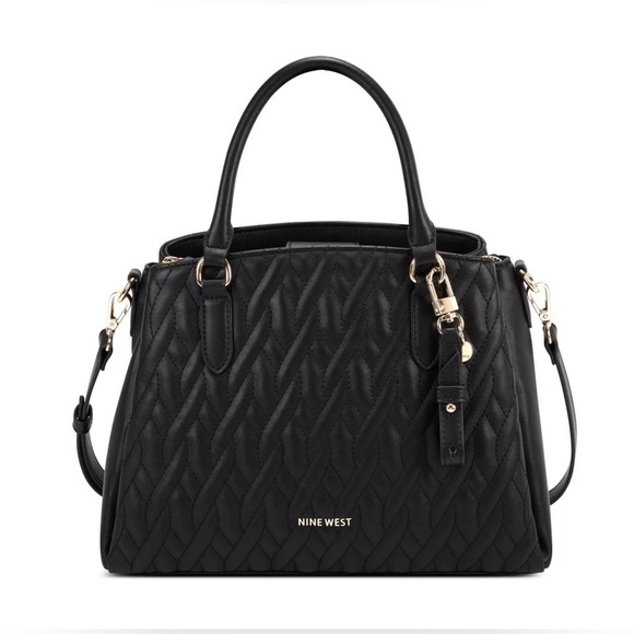 ✨NEW Nine West Tansy Jet Set Satchel Bag quilted - Picture 1 of 14